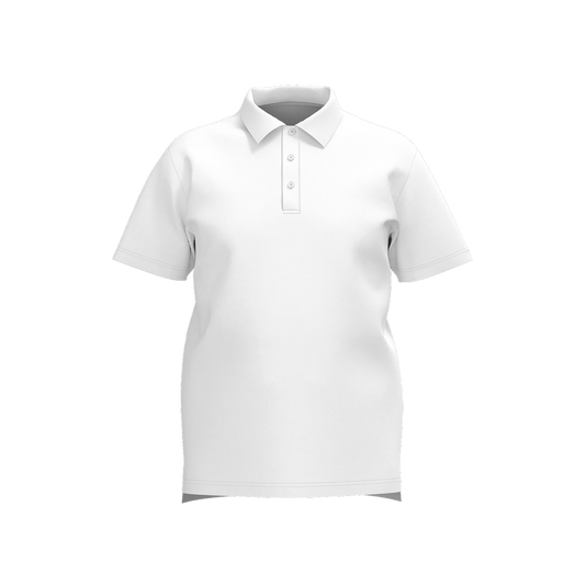 Billy Elbows White Golf Polo