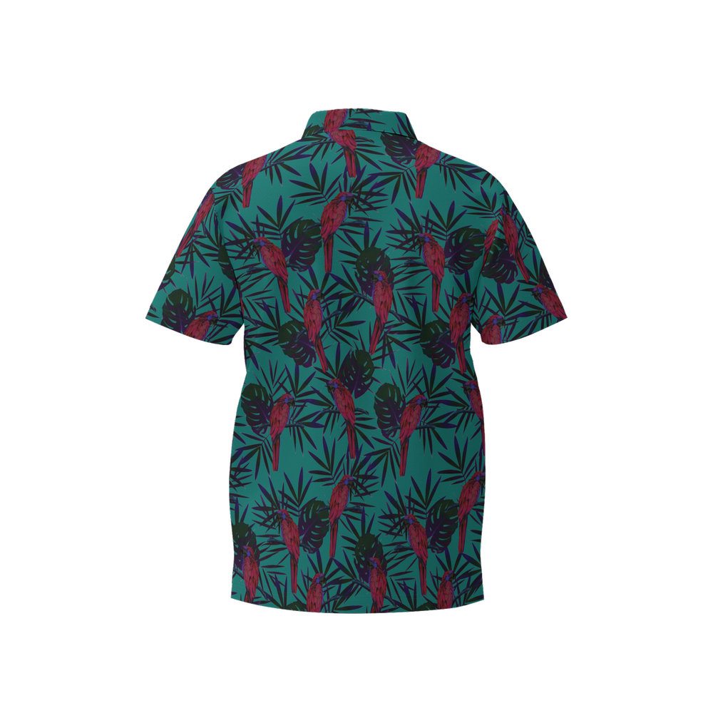 Billy Elbows Dark and Tropical Golf Polo