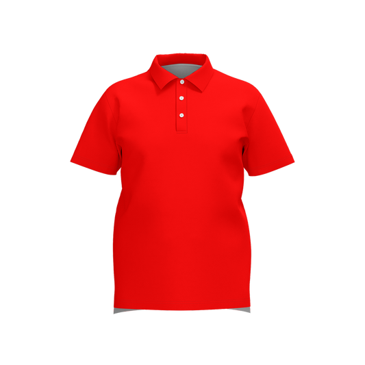 Billy Elbows Red Golf Polo